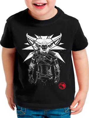 Produktbild von A.N.T. Monster Hunt Kinder T-Shirt geralt wolf schwert