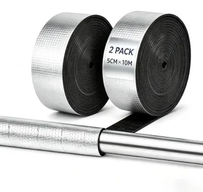Zdjęcie produktu dla Izolacja rur piankowa samoprzylepna 5 cm x 10 m 2 rolki termiczna