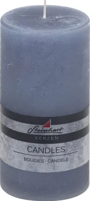 Produktbild von Stumpenkerze "Raureif" Rauchblau 150/78 mm Steinhart Kerzen in RAL-Kerzen Güte Qualität