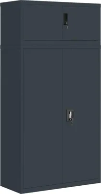 Produktbild von vidaXL Aktenschrank Anthrazit 90x40x180 cm Stahl