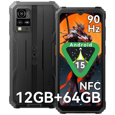 Produktbild von Blackview BV4800 SE Outdoor Handy, 6.56 Zoll, 90 Hz, 5100 mAh, 12GB+64GB,  16 MP+8MP,Helio Octa Core，Face ID，Smart-K BOX