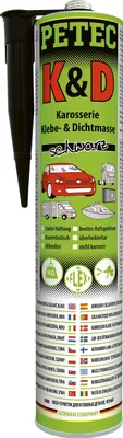 Obrázok produktu pre K+D Lepiaci tmel na karosérie, čierny, 310 ml