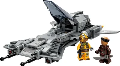 Image de LEGO 75346 Star Wars Pirate Fighter, Mandalorian Season 3 Collection Brick Set avec Spaceship Model with Pilot and Vane Minifigures, Gift Idea
