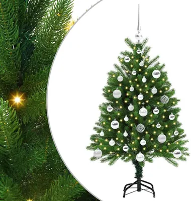 Obrázek produktu pro vidaXL Vánoční stromek se 150 LED diodami se stojanem zelený 120 cm PE