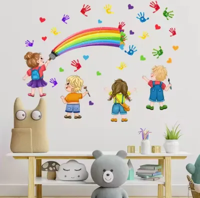 Produktbild von Bunte Wandaufkleber für Kinderzimmer KP34628