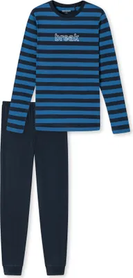 Produktbild von Schiesser Schler Jungen Schlafanzug lang blau 140  ST