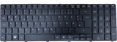 Produktbild von DEUTSCHE - Tastatur Keyboard Schwarz kompatibel für ACER Aspire 7735-644G32MN