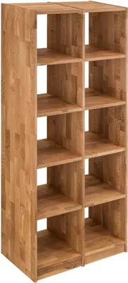 Produktbild von Bücherregal Wildeiche Massiv 91x34