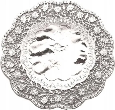 Produktbild von Deko-Serviette 17cm SILBER 1 St.