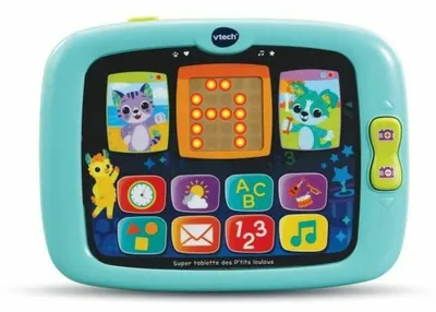 Productafbeelding van VTech Baby SUPER TABLET voor baby's, geschikt voor kinderen vanaf 1 jaar, AAA-batterijen, plastic, meerkleurig