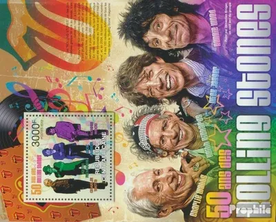 Produktbild von Briefmarken Zentralafrikanische Republik 2012 Mi Block 966 (kompl. Ausgabe) postfrisch Die Rolling Stones (50 Jahre)