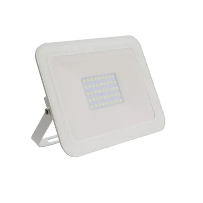 Produktbild von LED- Fluter 30W 120lm/W IP65 Slim Glas Weiss 3000K Warmweiß