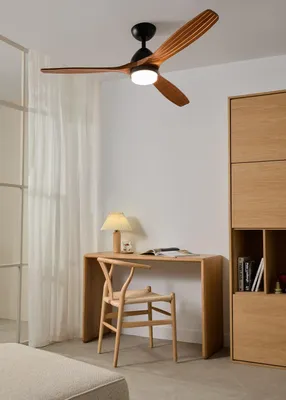 Produktbild von CREATE - WIND CUP - Leiser Deckenventilator 40W Ø132 cm 100% Holz