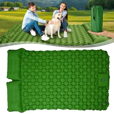 Produktbild von Isomatte Camping 2 Personen Aufblasbare Luftmatratze Wasserdicht Campingmatratze