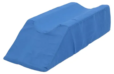 Produktbild von Beinkissen, ergonomisch, hochdicht, U-förmig, abnehmbarer Bezug, Beinstütze, Beinhochlagerung, 59 x 28 x 15 cm, Blau