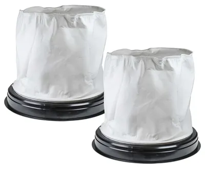 Produktbild von vhbw 2x Textilfilter kompatibel mit Ghibli AS 58, AS590, AS59, AS12, AS 590, AS 59, AS 580 Staubsauger, Nass-/Trockensauger - Stoffbeutel Schwarz Weiß