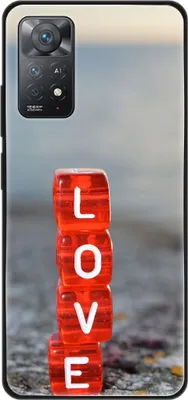 Produktbild von König Design Hülle kompatibel mit Xiaomi Redmi Note 11E Pro Kunststoff Soft Handyhülle - Handy Case Love