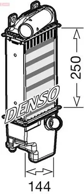 Produktbild von DENSO DIT50013 Ladeluftkühler LLK für TOYOTA Auris Kombi (E18) Turbo Intercooler