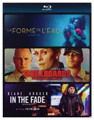Produktbild von The Shape of Water / Three Billboards Outside Ebbing, Missouri / In The Fade (BOX) [3Blu-Ray] [Region B] (IMPORT) (Keine deutsche Version)
