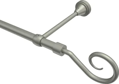 Produktbild von Interdeco Gardinenstange / Vorhangstange Chrom matt, Typ Primus Allegra (Spirale), 16 mm Ø 1-läufig, 480 cm