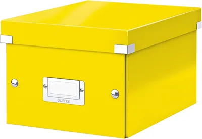 Produktbild von Ablagebox Click & Store Wow A5 Graukarton gelb Packung mit 6 Stück