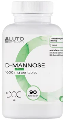Zdjęcie produktu dla LUTO Supplements D-Mannose 1000 mg – 90 tabletek