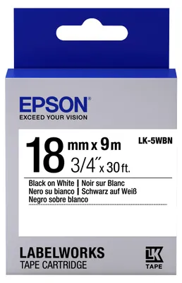 Image de Epson LK-5WBN ruban d'étiquette