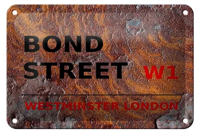 Produktbild von Blechschild London 18x12cm Bond Street W1