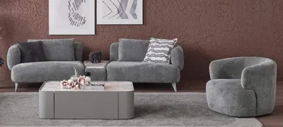 Produktbild von Luxus Wohnzimmer set 2tlg. Dreisitzer Sofa Sessel 3+1 Sofagarnitur Couchen