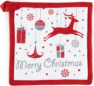 Image de Excelsa Maniques Merry Christmas Coton 20Xh0,5X20 Cm Multicolore