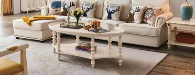 Immagine prodotto di Tavolino ovale da salotto design tavolino tavolo in legno tavolo ovale arredamento