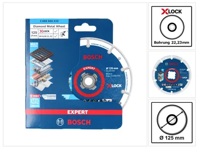 Produktbild von EXPERT Diamond Metal Wheel Trennscheibe, X-LOCK, 125x22,23 mm