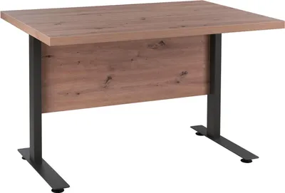 Produktbild von Schreibtisch - 120 x 80 cm - Anthrazit - Artisan Eiche Nachbildung - Metallgestell