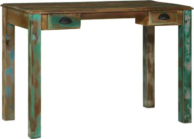Obrázek produktu pro Psací stůl hnědý 112 x 55 x 76 cm masivní regenerované dřevo