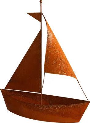 Produktbild von Rost Segelschiff zum Bepflanzen Metall Segelboot für Blumen Edelrost Gartendeko