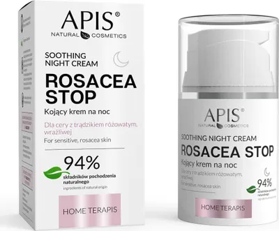 A product shot of a skincare cream box and bottle.