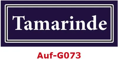 Produktbild von 25 Stück Gewürzaufkleber Tamarinde 40x16mm Gewürzetiketten Sticker Lebensmittel (Auf-G073)