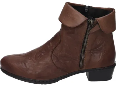 Produktbild von Rieker Dames enkellaarsjes Enkellaarsjes Hak - Cognac - Maat 37
