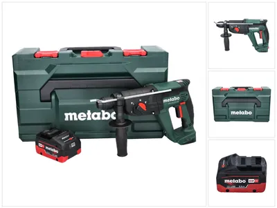 Zdjęcie produktu dla Metabo KH 18 LTX 24 akumulatorowy młot udarowo-obrotowy 18 V 2,1 J SDS plus + 1x akumulator 5,5 Ah + metaBOX - bez ładowarki