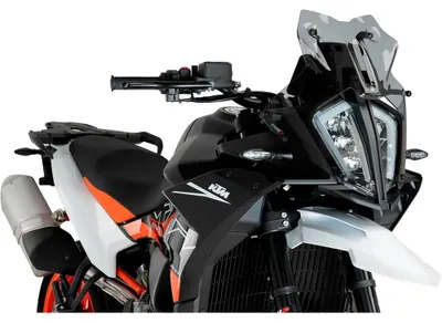 Productafbeelding van PUIG sportwindscherm, licht getint, 420x365mm, geschikt voor KTM SMT