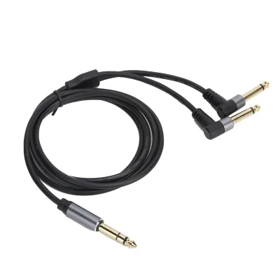 Image de 6.câble adaptateur stéréo 35 mm vers mono 6,35 mm, câble adaptateur mâle-mâle, câble adaptateur, câble séparateur audio, câble convertisseur, cordon séparateur