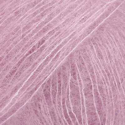Produktbild von DROPS Kid-Silk Mohairgarn 04 Altrosa 75% Super Kid Mohair 25% Naturseide 25g 210m einfarbig Lace