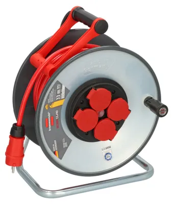 Produktbild von Brennenstuhl SC 3210, Schwarz, Rot, Silber, Stahl, 4 AC-Ausgänge, Typ F, Typ F, Gerade