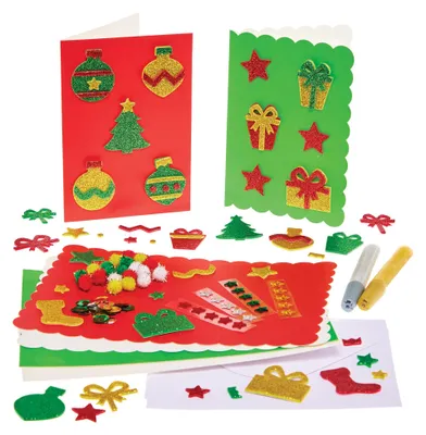 Produktbild von Weihnachtskarten Bastelset FX892 Baker Ross - Kreativset, Basteln für
