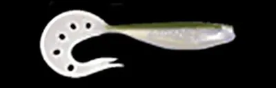 Produktbild von Sandra Sea Wolf Gummifisch mit fischförmigem Körper, Sichelschwanz und dreieckigem Querschnitt 9cm