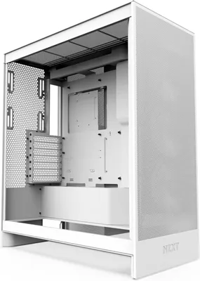 Produktbild von NZXT H7 Flow RGB, Midi Tower, PC, Weiß, ATX, EATX, micro ATX, Mini-ITX, SGCC, Gehärtetes Glas, 18,5 cm