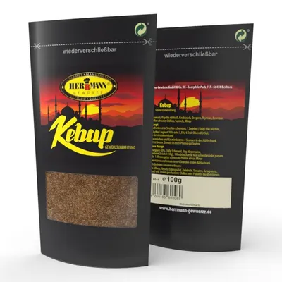 Produktbild von Herrmann Gewürze Kebap Gewürzzubereitung 100g