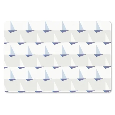 Produktbild von MuchoWow® Schreibtischunterlage Muster - Boot - Meer 60x40 cm - XXL Mauspad - Großes Mauspad