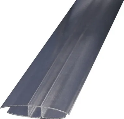 Produktbild von Gutta Polycarbonat H-Klemmprofil 10 mm für Doppelstegplatten L = 3000 mm