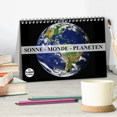 Produktbild von Sonne, Monde und Planeten (Tischkalender 2026 DIN A5 quer), CALVENDO Monatskalender